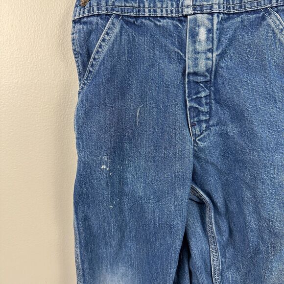 Vintage Oshkosh B'gosh Kids Overalls Size 4T Made in USA Blue Bibs Boys - Picture 5 of 6